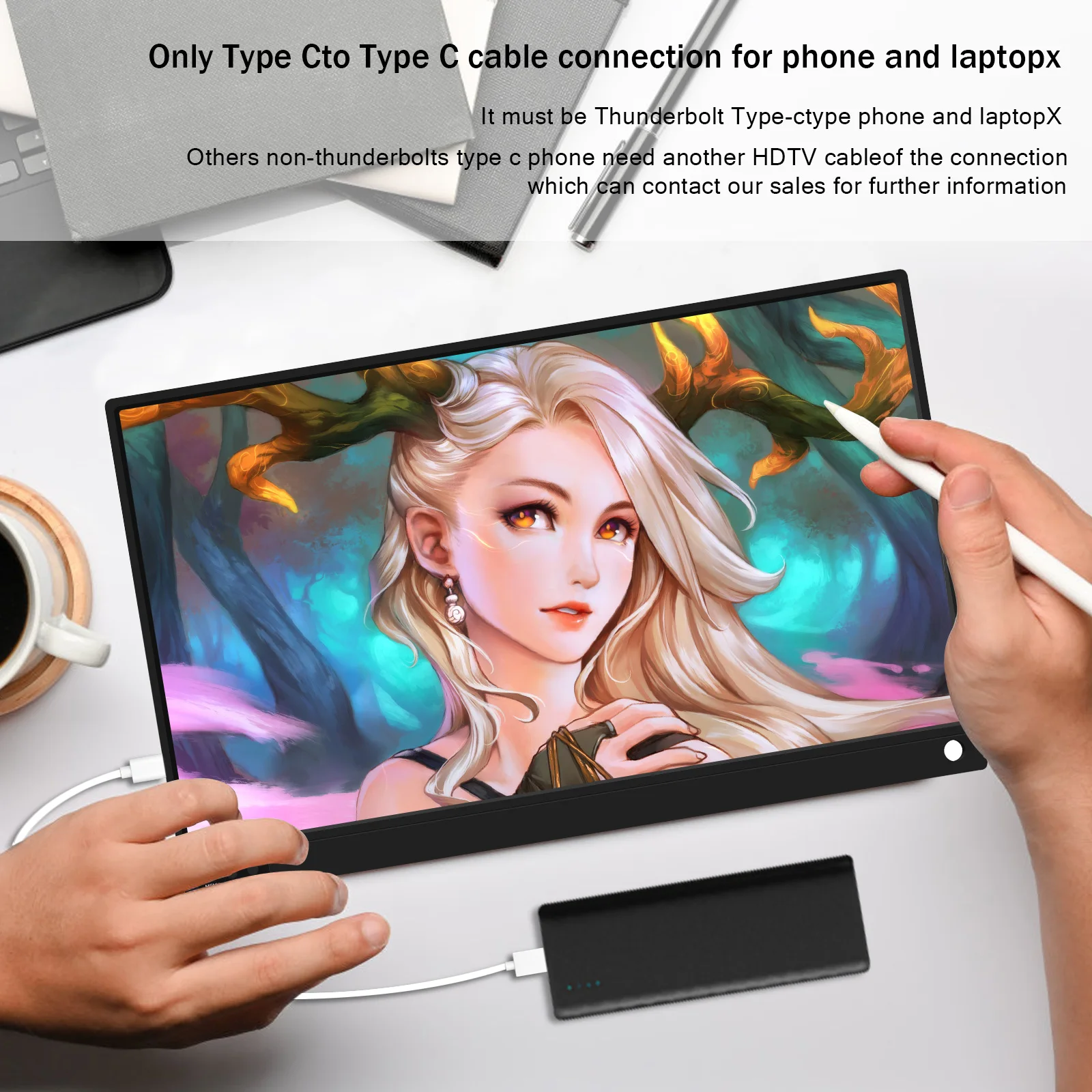 ZEUSLAP 15.6 ġ 1920x1080P ġ ũ ޴   6000mAh  ͸, ޴ Ʈ ġ PS4 PS5