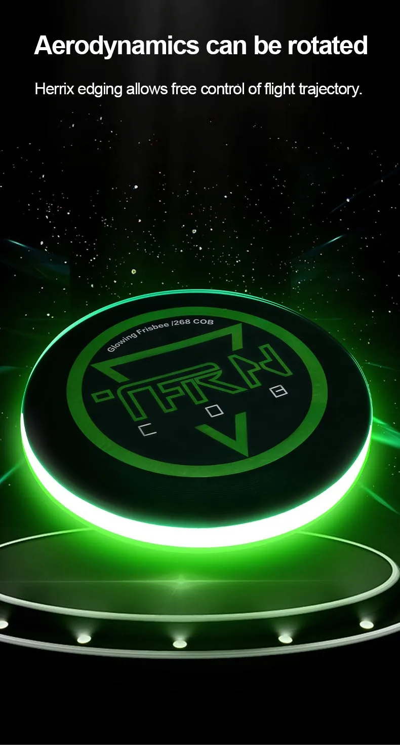 2023 מכירה לוהטת Led זוהר עף דיסק חיצוני חוף עגול ספורט מעופף דיסק לילה ספורט רצועת אור מקור קיצוני צעצוע חדש