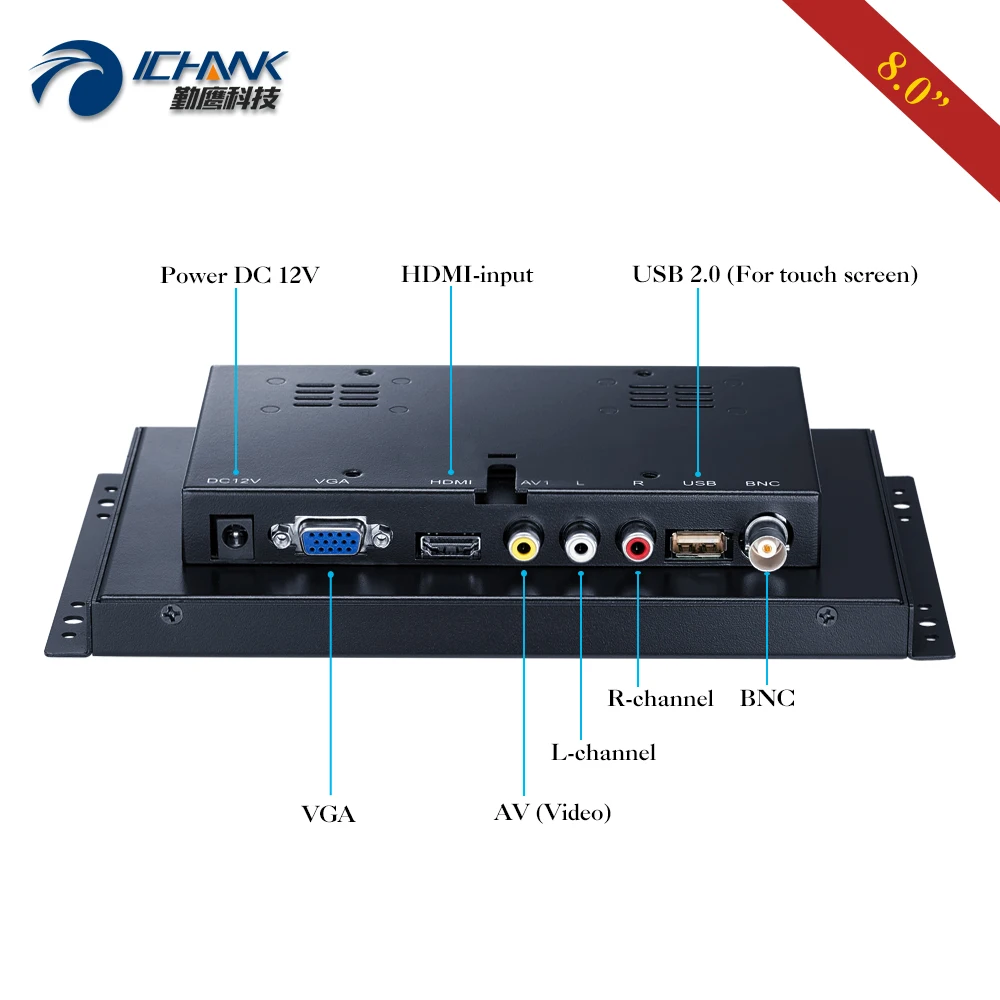  ġ ũ PC , ݼ      HDMI USB VGA ZK080TC-263D, 8 ġ, 1280x720