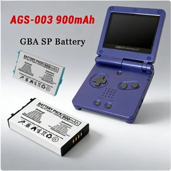 Batteria al Litio AGS-003 3.7V 900mAh Ricaricabile per Console di Gioco Nintendo GBA SP Game Boy Advance SP Batterie Integrate