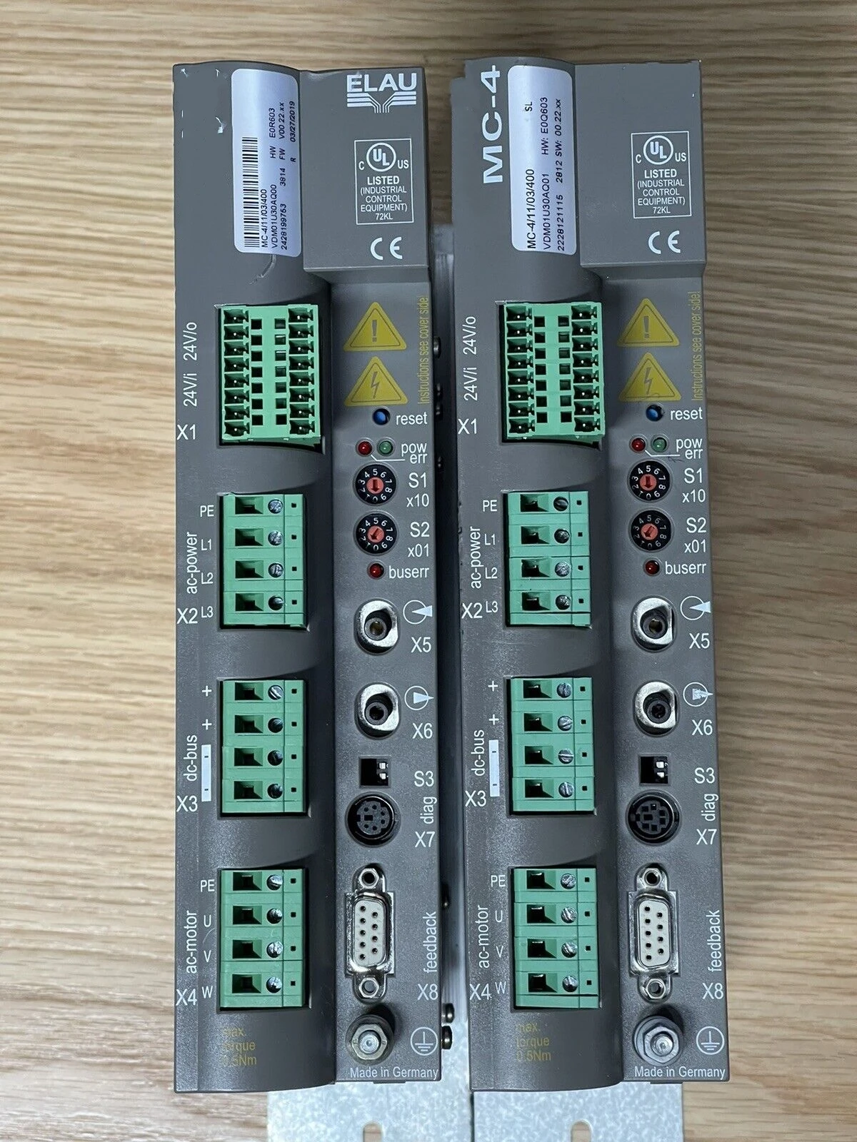 

USED MC-4/11/03/400 In the warehouse ready for delivery one psc