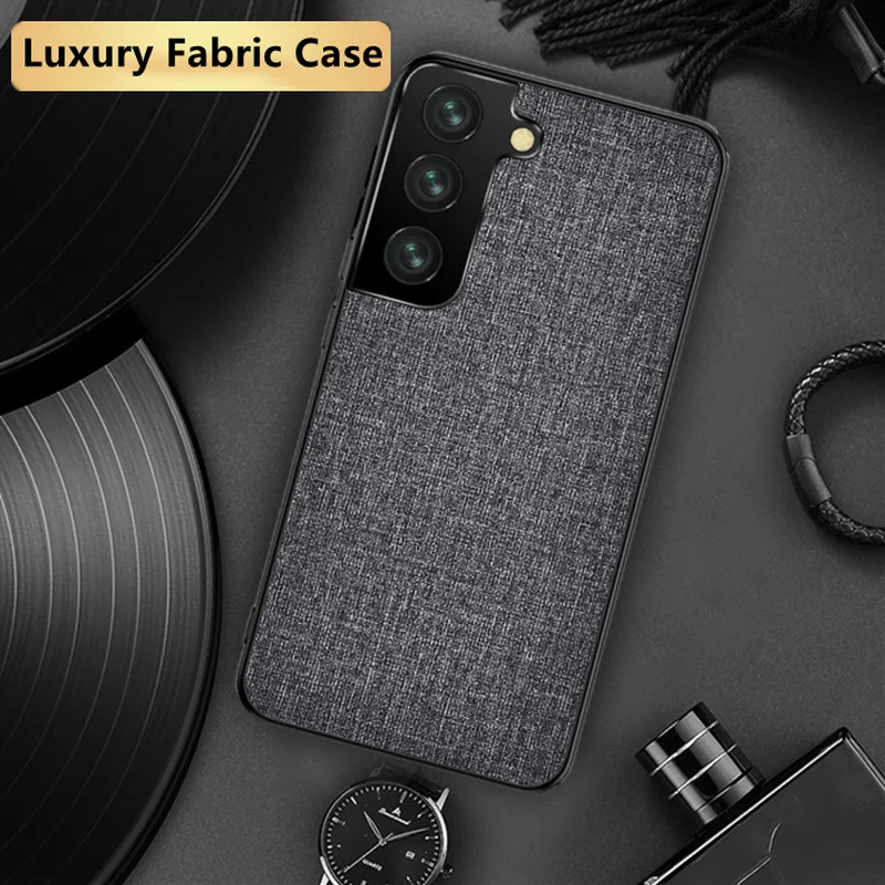 Cloth Fabric Case For Samsung Galaxy S21 S20 FE S22 Ultra S10 S9 S8 Plus S10E Note 10 Lite 20 9 8 Silicone Cover | Мобильные