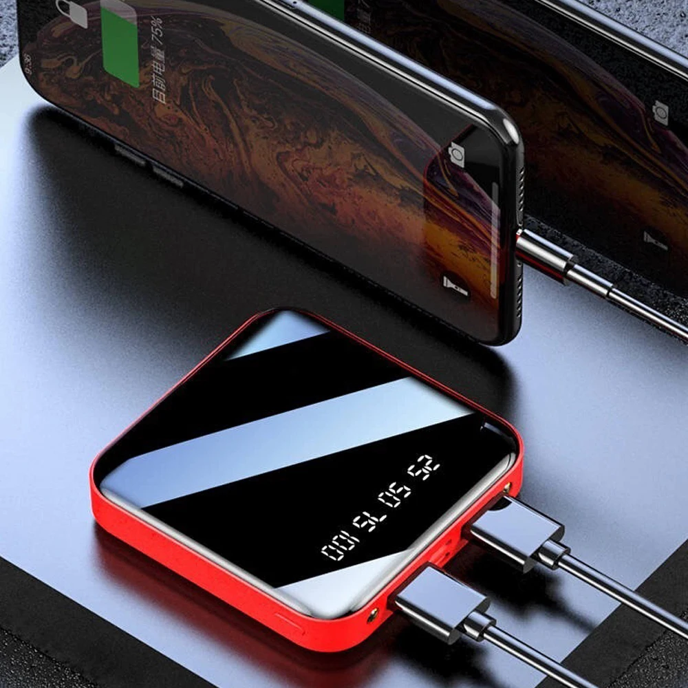 Portable 18650 Power Bank with LED Flashlight