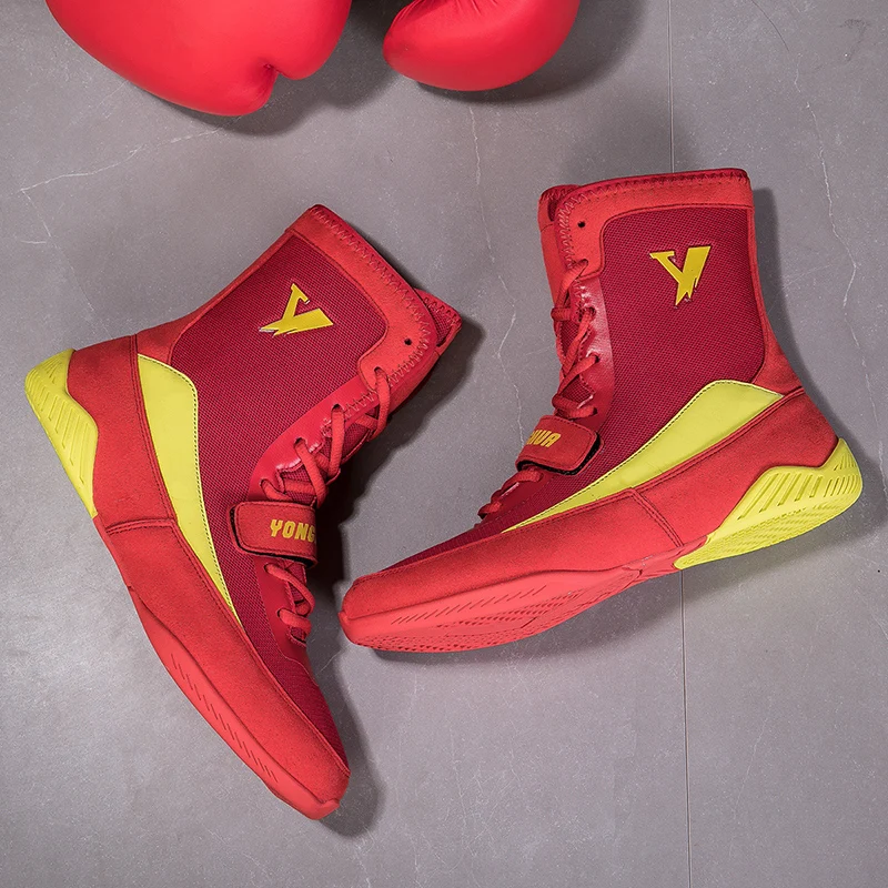 Men Boxing Shoes Luxury Wrestling Sneakers Comfortable Gym Footwears Women Boxing Sneakers