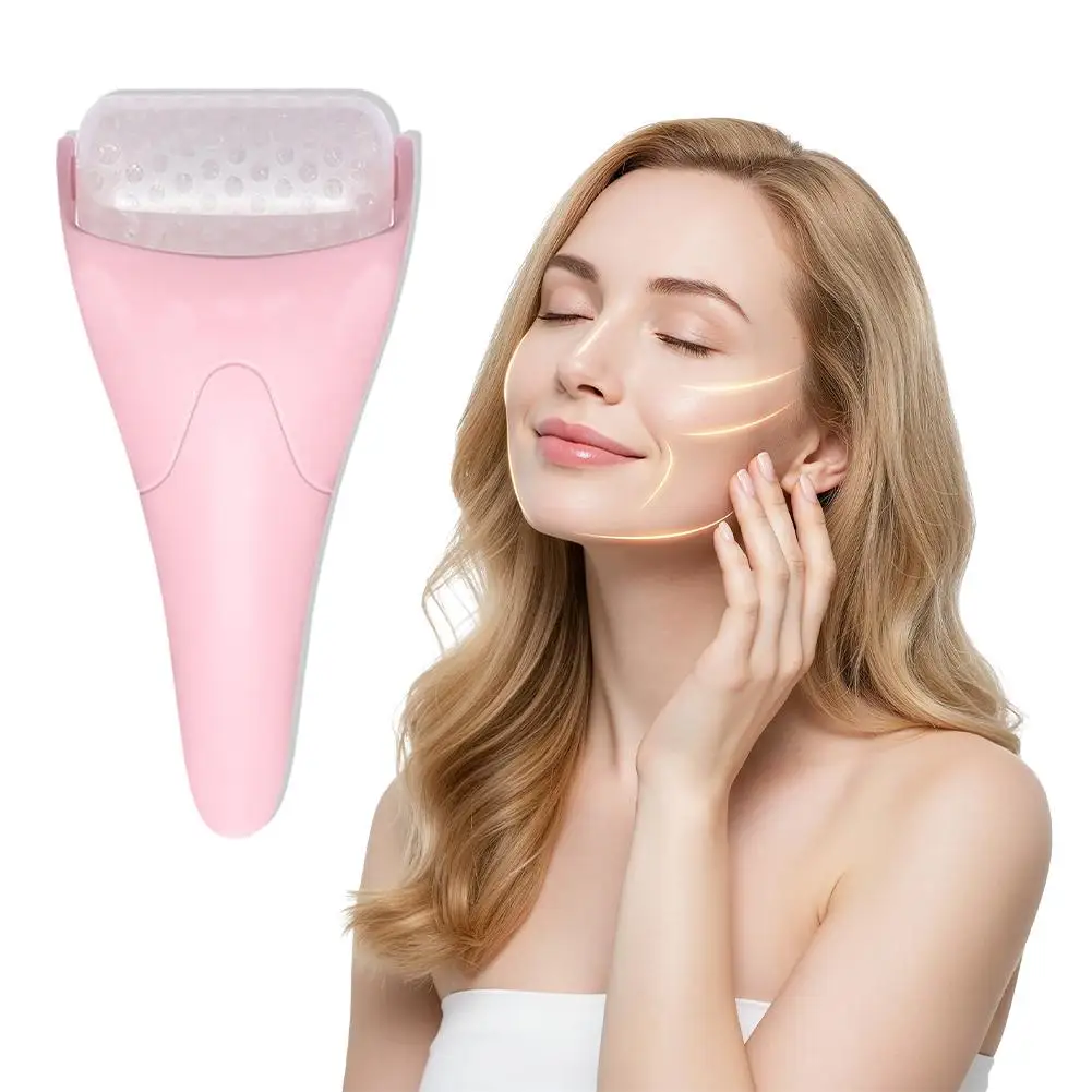 Revitalizing Facial Ice Roller: Reusable Cooling Massager for Puffiness & Dark Circles Reduction, Skin Calming Beauty Tool