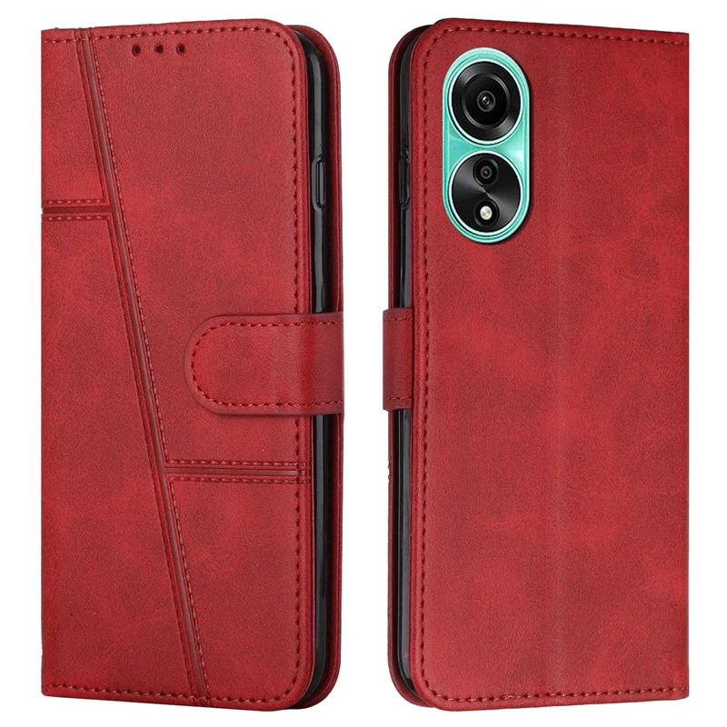 OPPO A98 용 가죽 보호 케이스, 플립 지갑 책 커버, OPPO A78 A58 4G 휴대폰 케이스, OPPO A98
