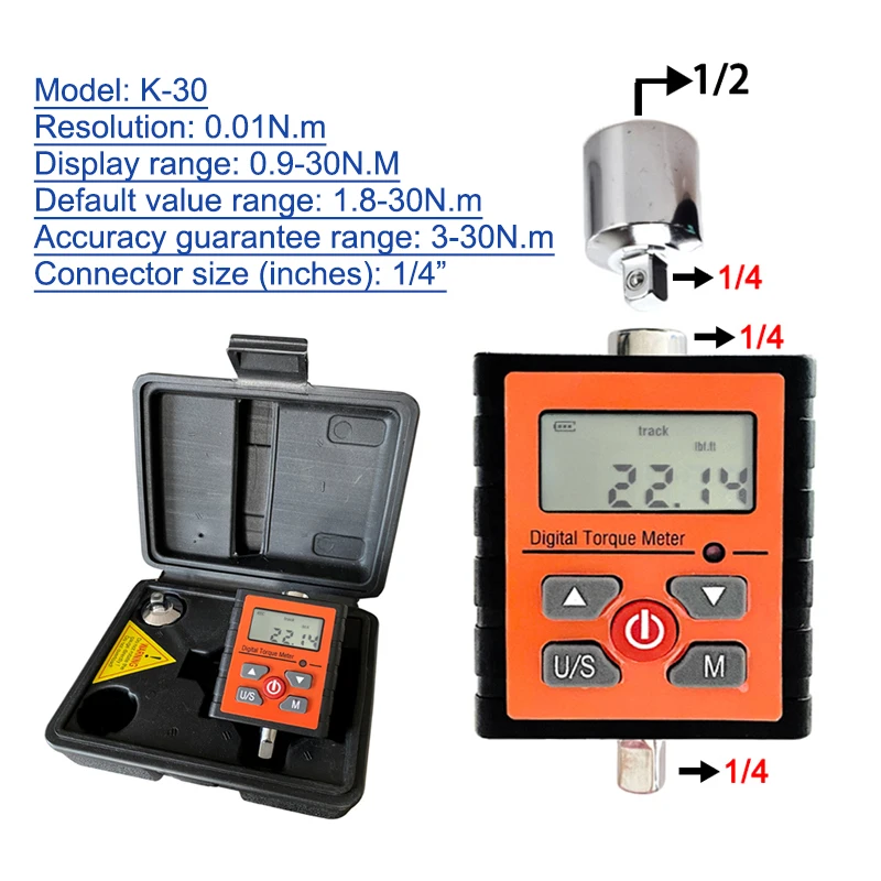 Clé dynamométrique 1/4 entraînement 2-24Nm clé à cliquet réglable  professionnel automobile voiture Garage outils de réparation ménage  bricolage trousse à outils - AliExpress