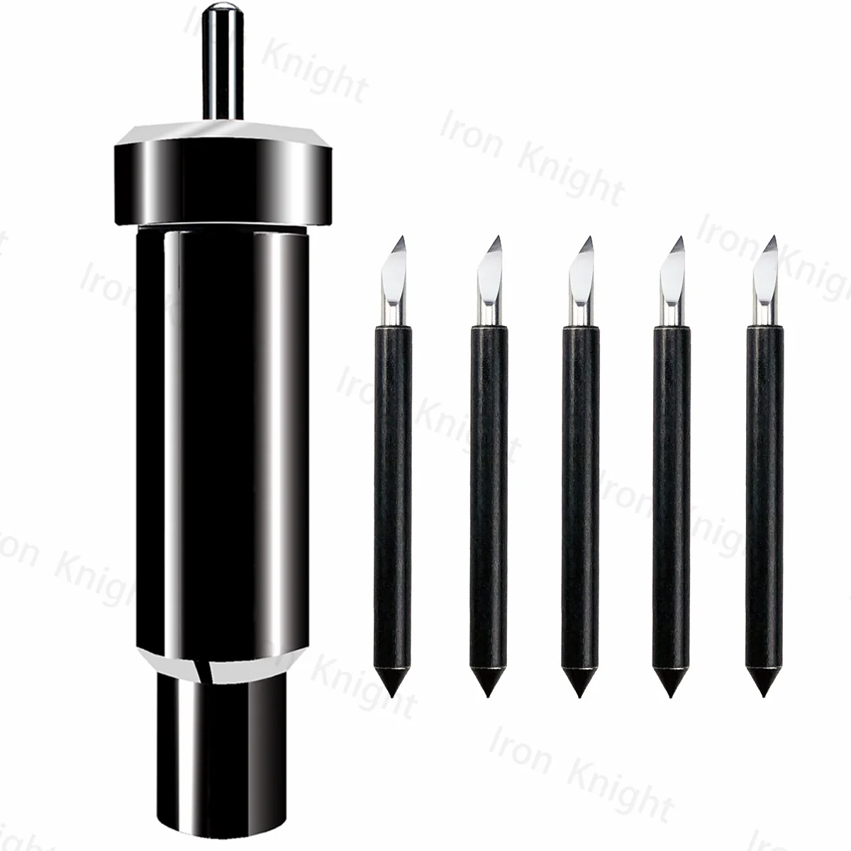 1Pc Plotter Holder Con 5 Pezzi Real Deep Point Blade Offset 0.25 Per Cricut Explore 3 Cricut Maker 3 Air 2 3 Black