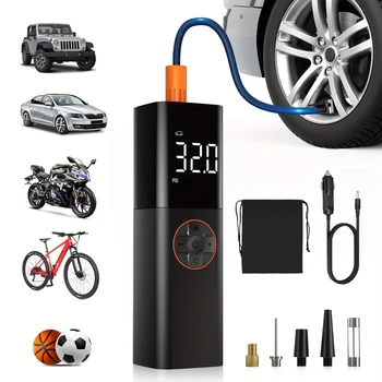Tire Inflator Portable Air Compressor, DC 12V Small Air Pump for Car Tires, 150PSI Electric Tire Pump 1
