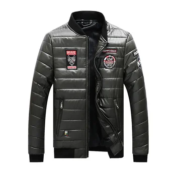 남성용 겨울 파일럿 재킷, 플러스 사이즈, 6XL, 7XL, 8XL, 윈드브레이커, 남성 대학 따뜻한 샤이니 코트, 빅 사이즈 파카