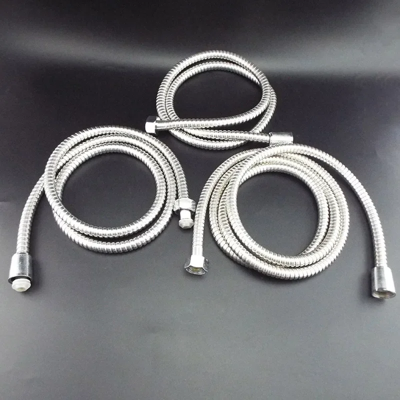 

Flexible Shower Hose Tube, Stainless Steel, Water Pipe Extension, Plumbing Pipe Pulling, Home Bathroom, 1.2m, 1.5 m, 2m Long