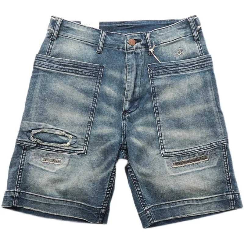 Men's Wasteland Style Demin Shorts with Pockets main image 1