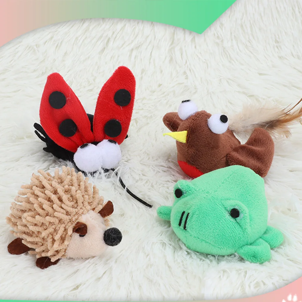 

Игрушки для кошек, имитация ежика, птица, божья коровка, лягушка, пищалка, животные, детские игрушки, товары для питомцев, для щенков, котят, оптовая продажа