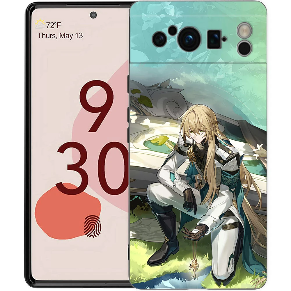 Honkai Star Rail Blade Jing Yuan Black Soft Shockproof Silicone Phone Case