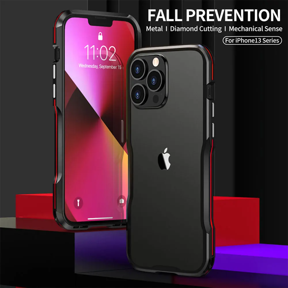 Dropshipping Aluminum Metal Bumper For iPhone 13 Pro Max mini 13Pro 13mini iPhone13 13Promax Comfortable Grip Case Cover Frame