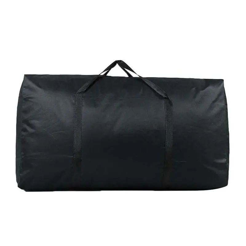 Storage Bag Black Large Waterproof Storage Bag Zipper Dustproof Protective Cover Furniture Cushion Outdoor Garden