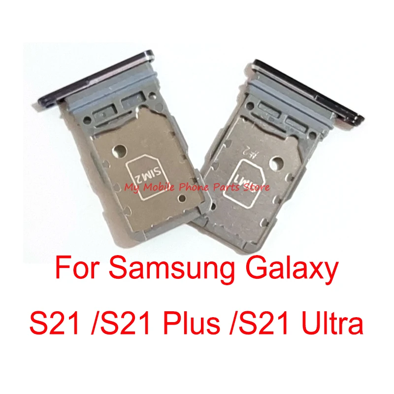 

20 PCS Dual Sim Card Tray Slot For Samsung Galaxy S21 Plus Ultra S21+ Sim Tray Card Holder Reader Adapter Replacement Parts