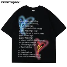 

Men T-shirt Letters Print Cotton O-neck Tops T Shirts 2022 Harajuku Streetwear Casual Hip Hop Oversized Short Sleeve T-shirts