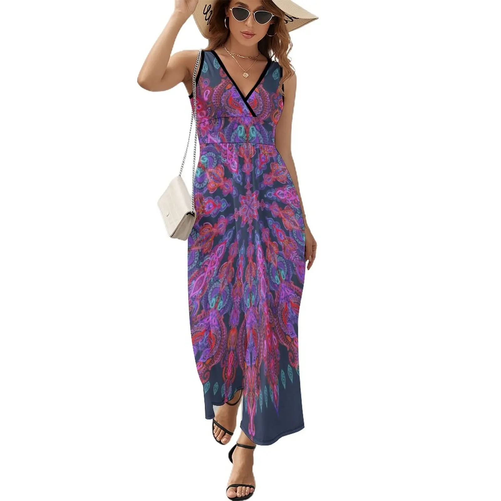 

Bohemian Sleeveless Dress Prom gown summer dresses womens 2023 dresses ladies 2023 summer Long dress