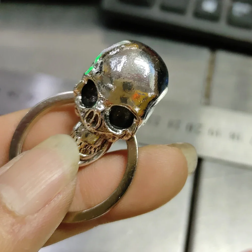 Metal Demon Skull Key Cover Decorative Key Accessory Universal Modified Key Cover Demon Skull Key Pendant for Motorcycle