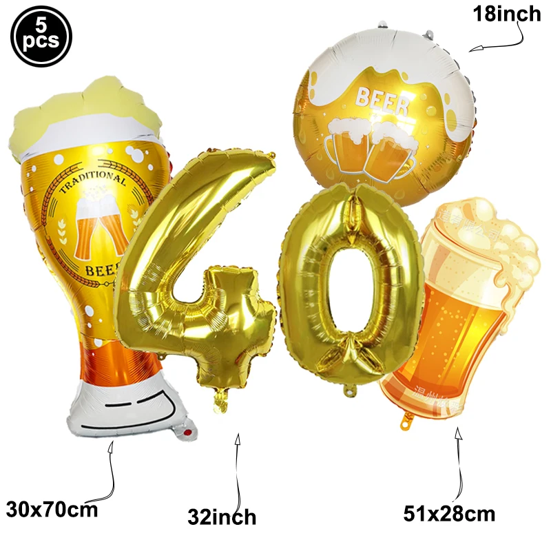 Party Decorations 40th Birthday for Men Women Back in 1983 40 Years Old Party Tableware Cup Napkin Balloon Cake Decor Black Gold Party