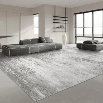 Japanese Style Carpets for Living Room Light Luxury Bedroom Decor Large Area Carpet Home Gray Anti-slip Mat Washable Lounge Rug