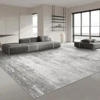 Japanese Style Carpets for Living Room Light Luxury Bedroom Decor Large Area Carpet Home Gray Anti-slip Mat Washable Lounge Rug 1