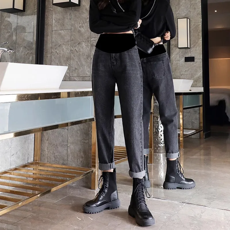 Fashion Pregnancy Pants Slimming Plus Size Maternity Jeans Women's Premama Clothing