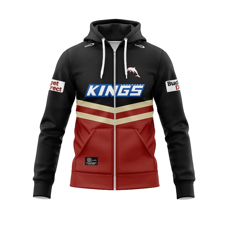zipper hoodie Dolphins home and away Aboriginal traditional training football jerseys (name and number )