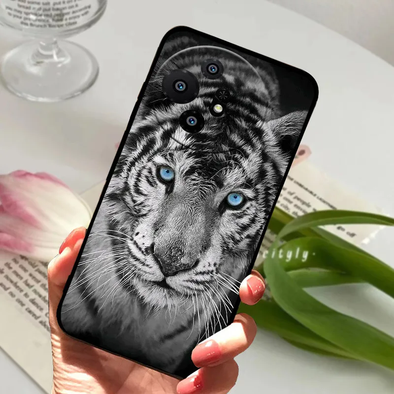 TCL 50 XL Shockproof Soft TPU Silicone Phone Cover - Cartoon Animal Design
