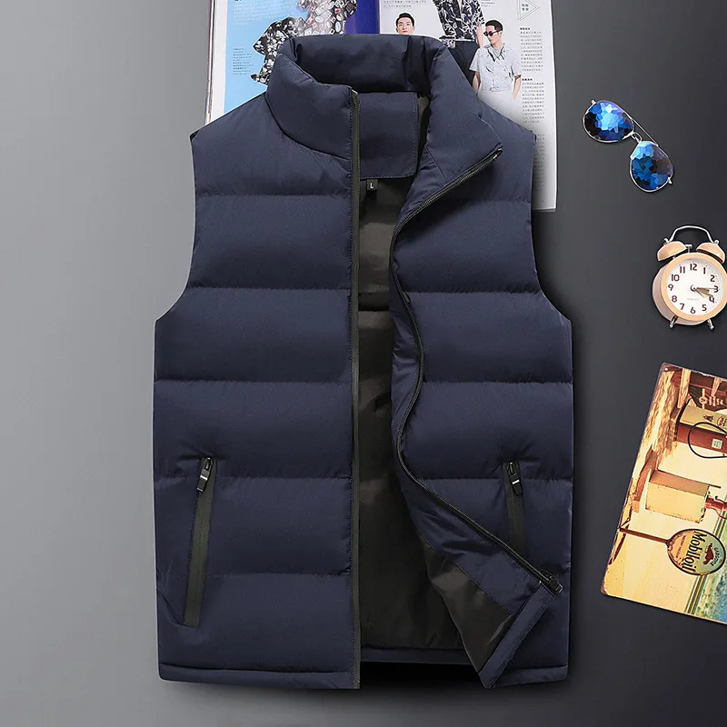 Winter Jacket For Men Vest Warm Sleeveless Jackets Male Coats Plus Size