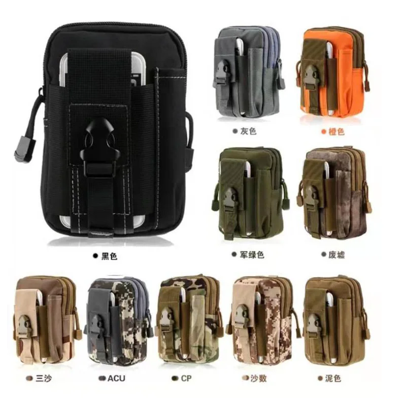 Tactical Waistpack Multifunctional Crossbody Bag 1000D Nylon Waterproof Durable Outdoor Mobile Phone Bag Tactical Accessories