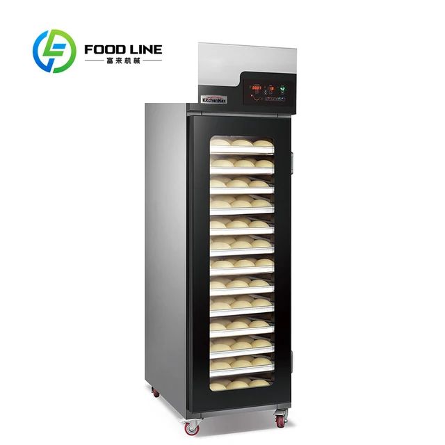 Armoire de Fermentation commerciale à température contrôlée, porte en verre, réélecteur de pâte, réfrigération, épreuve de la pâte 1