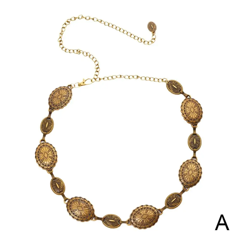Cintura Metallo Donna Argento Decorativa Catena per Vestiti Eleganti