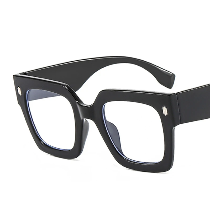 Oversized Square Big Glasses Frame Women Men Transparent Anti Blue Rays Optical Eyeglasses Male Vintage Gaming Computer Glasses anti blue light glasses eyeglasses frames anti radiation glasses eyewear frames women glasses fashion eyeglasses