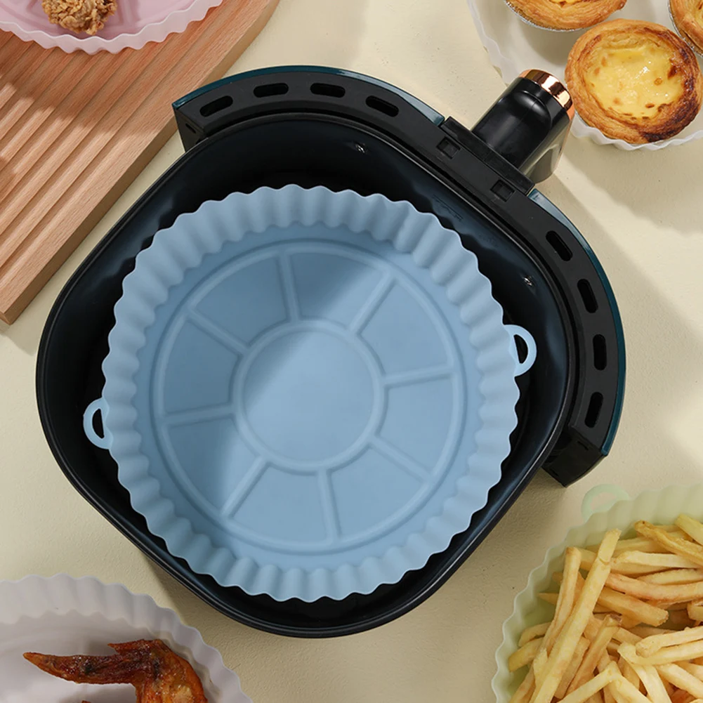 Air Fryer Silicone Baking Tray Silicone Air Fryer Accessories 20cm
