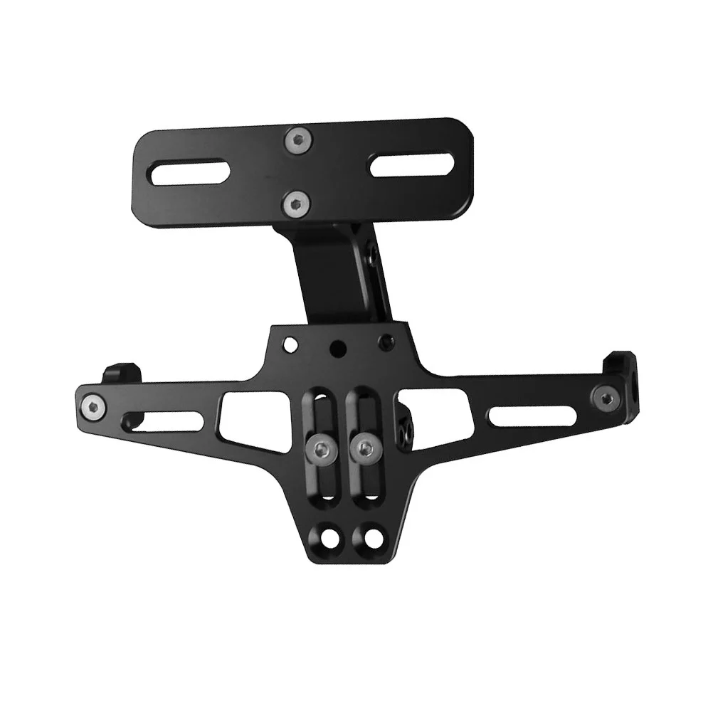 

1Pc Universal Aluminium Alloy Motorcycle Rear License Plate Mount Holder (Black)