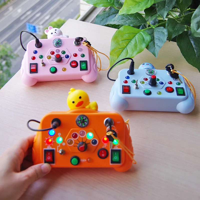 

Children's toy busy machine Montessori early education baby unlocking toy baby education enlightenment intelligent traffic light