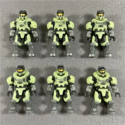 Mini Mega Blocks Construx Infinite Halo Master Chief Spartan Building Blocks Decoration Collection Model Anime Toy Action Figure 2