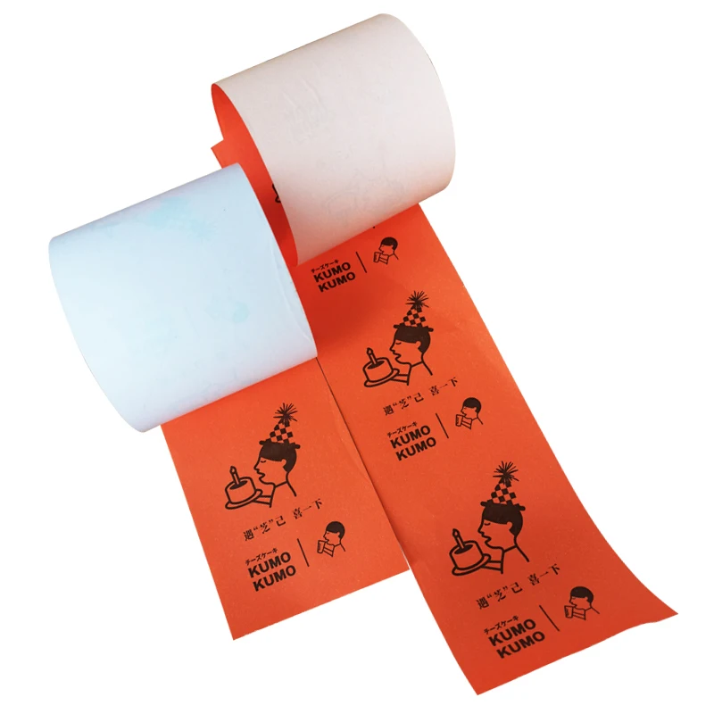 colorful thermal paper 80mm x 80mm coreless mini printing paper roll for mini printer