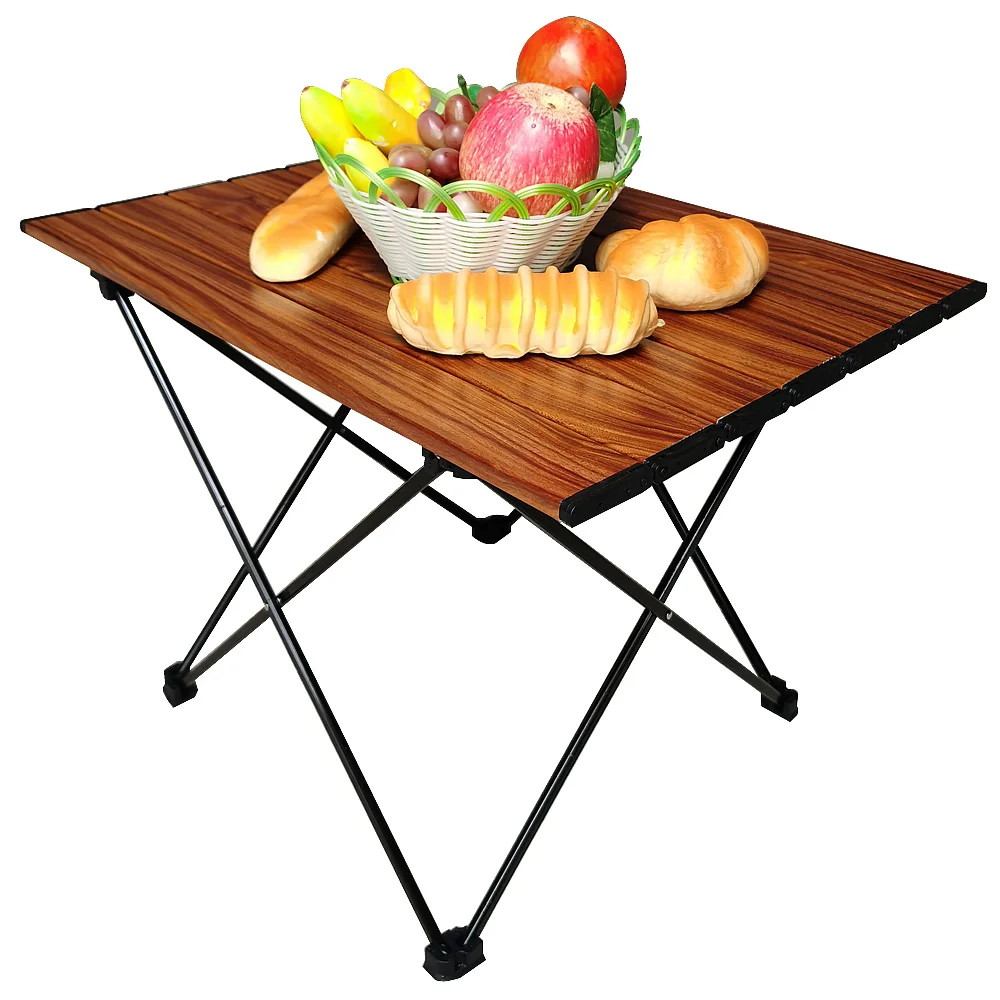 

Portable Folding Camping Table Ultralight Aluminum Outdoor Dining Table Can Be Folded for Family Gatherings Picnic Barbecue