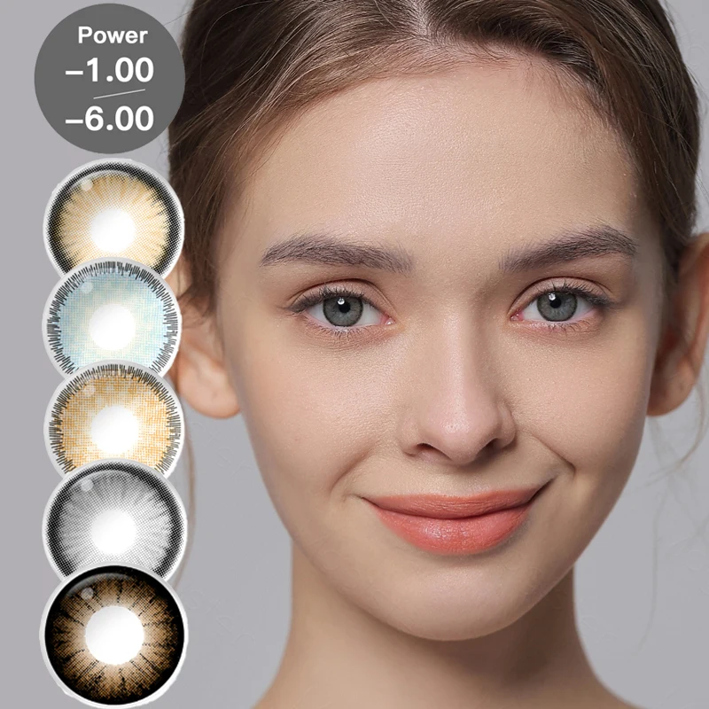 (06.0) Color Contact Lenses with Power Contact Lens for Eyes with