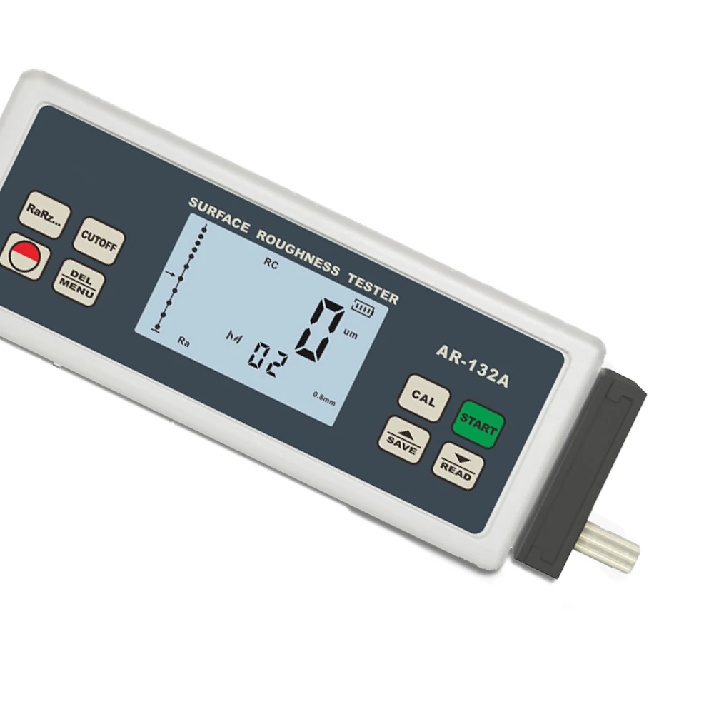AR-132A Surface Roughness Tester Digital Roughness Tester Ra 0.05~10.00um Rz 0.020~100.0um Metal Plastic Surface Finish