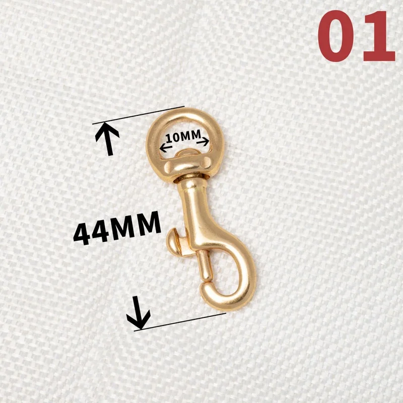 1piece Solid Brass Trigger Swivel Eye Bolt Snap Hook For webbing Leather  Craft Bag Strap Belt Hook Clasp Pet Dog Leash Clip - AliExpress