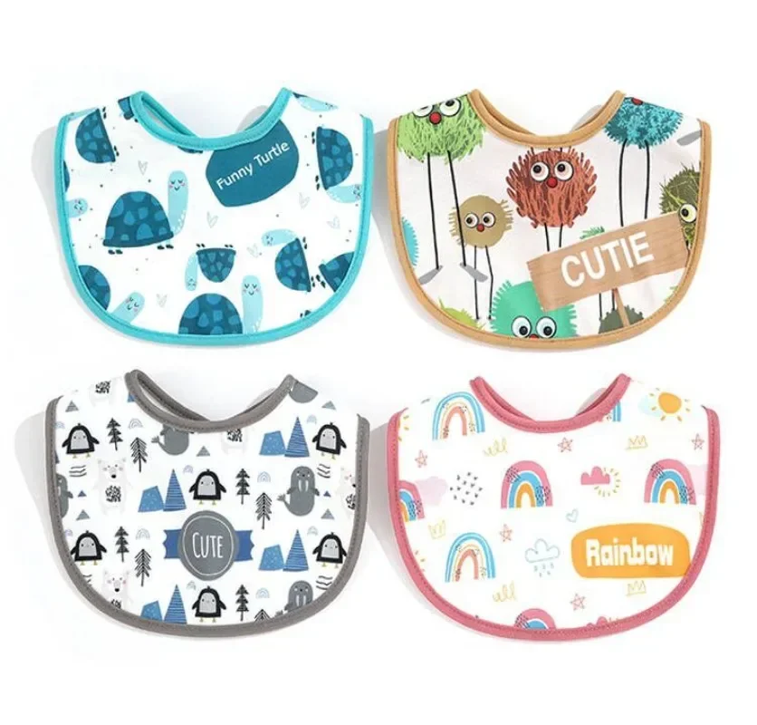 

Baby cotton terry cloth bib saliva towel bib terylene cotton U-shaped wool ring dirt resistant and easy to clean