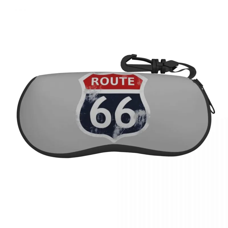 

Route 66 California Sign USA Shell Eyeglasses Protector Cases Cute Sunglass Case Glasses Bag