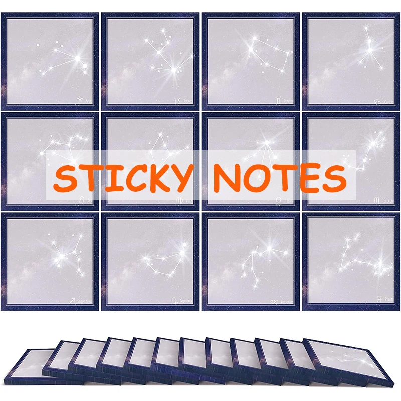 

6 Pack Cute Kawaii Tabs Sticky Notes Memo Pad Stationery Memo Pads Sheets Notepad Stationary Office Decoration Note Pad Bookmark