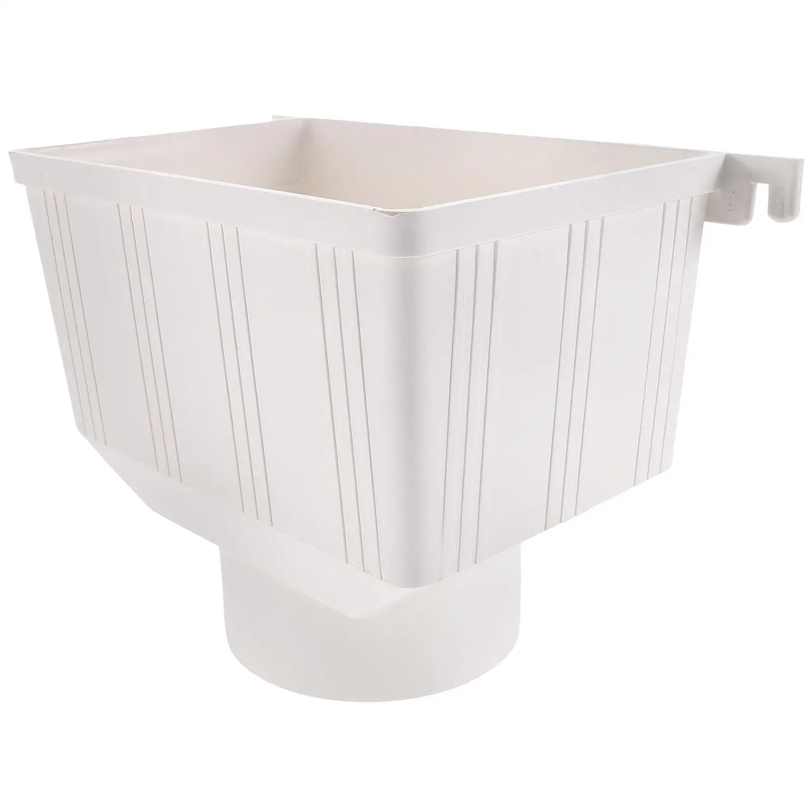 PVC Drainage Pipe Accessories Rainwater Funnel Downspout Gutter Connector Anti Leakage Suitable for Eaves House Easy