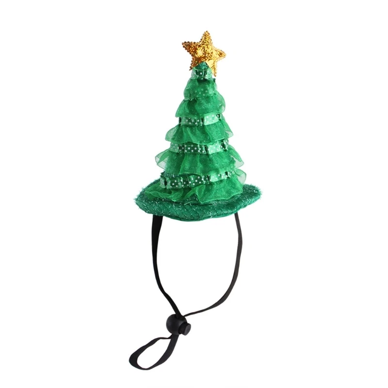 Cappello A Forma Albero Natale Per Cani, Gatti, Spettacoli Per Feste Natale, Per Scattare Foto Scena