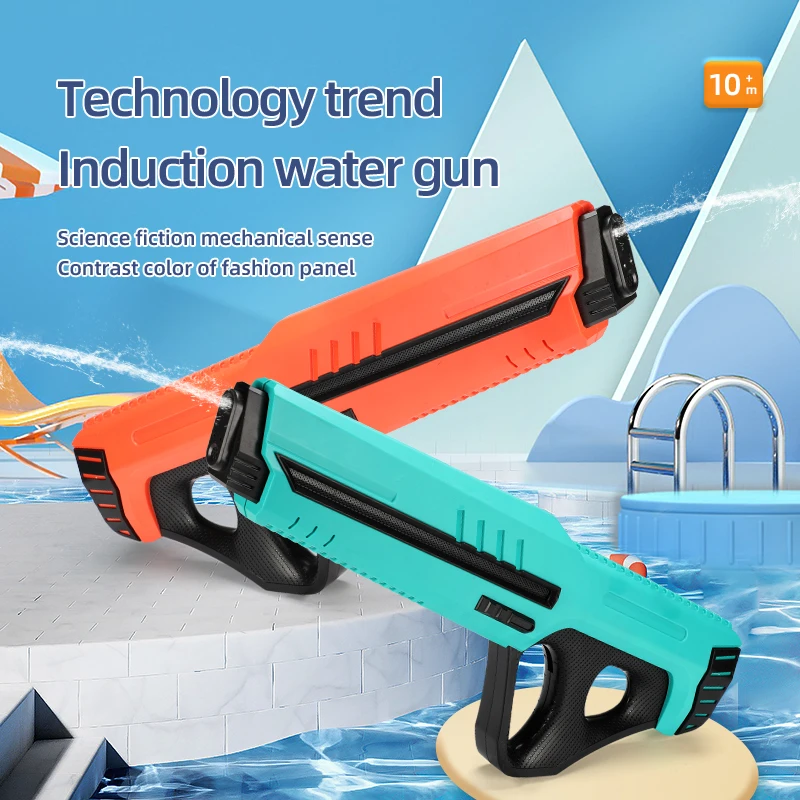 New Electric Water Gun With Fully Automatic Water Absorption And High-tech  Burst Water Gun Beach Outdoor Water Fight Toys - Water Guns, Blasters &  Soakers - AliExpress